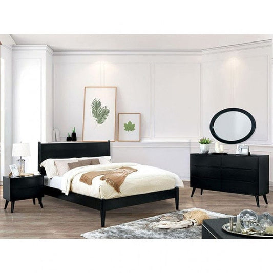Furniture of America - Lennart Ii 4 Pc. Queen Bedroom Set in Black - CM7386BK-Q-4PC View 1