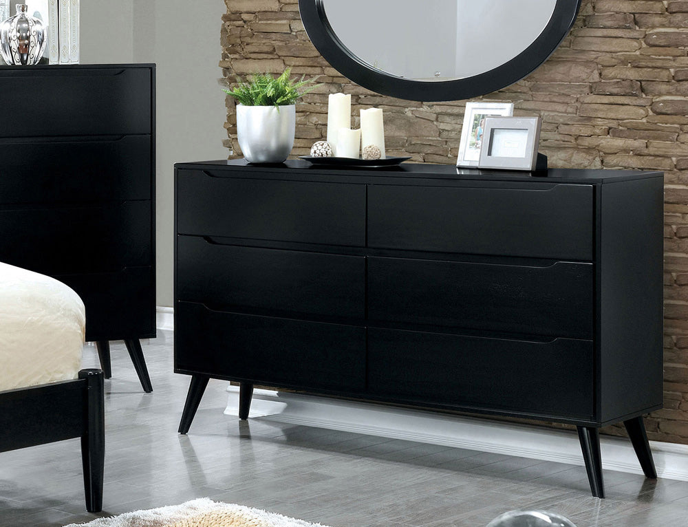 Furniture of America - Lennart Ii Dresser in Black - CM7386BK-D View 1