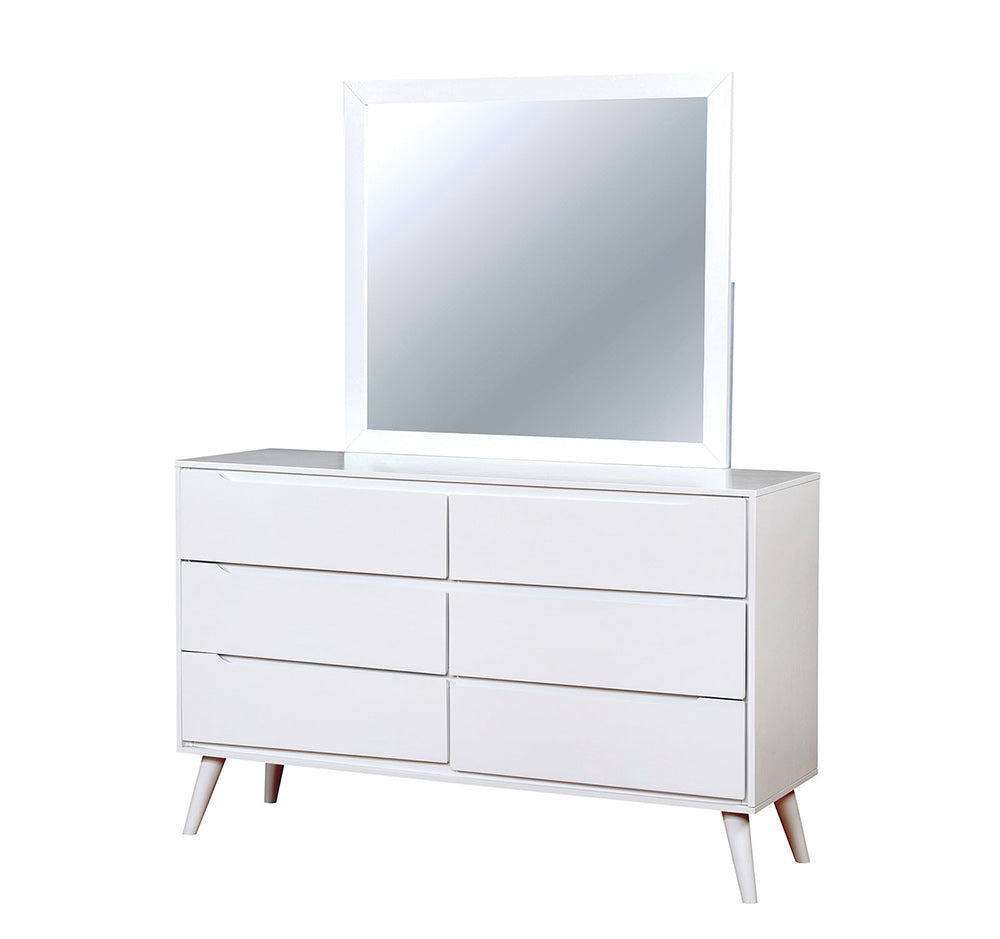 Furniture of America - Lennart Ii Mirror in White - CM7386WH-M View 2