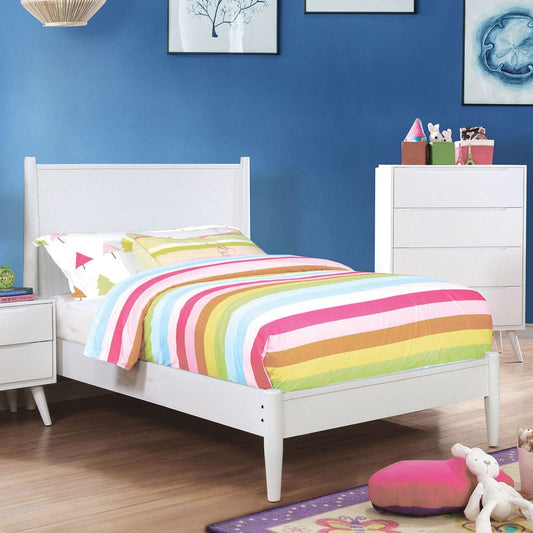 Furniture of America - Lennart Ii Twin Bed in White - CM7386WH-T-BED View 1