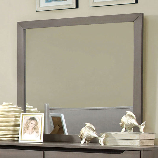 Furniture of America - Lennart Rectangular Mirror in Gray - CM7386GY-M View 1