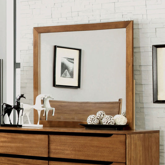 Furniture of America - Lennart Rectangular Mirror in Oak - CM7386A-M View 1