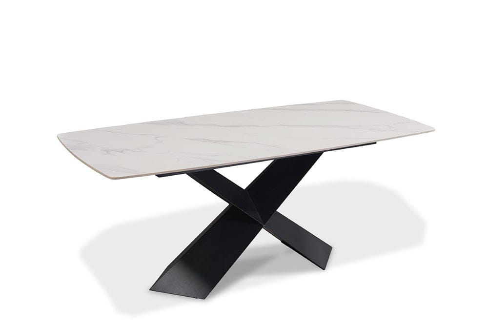 Furniture of America - Lenvik Dining Table in Black/White - FM3700BK-T-TABLE View 5