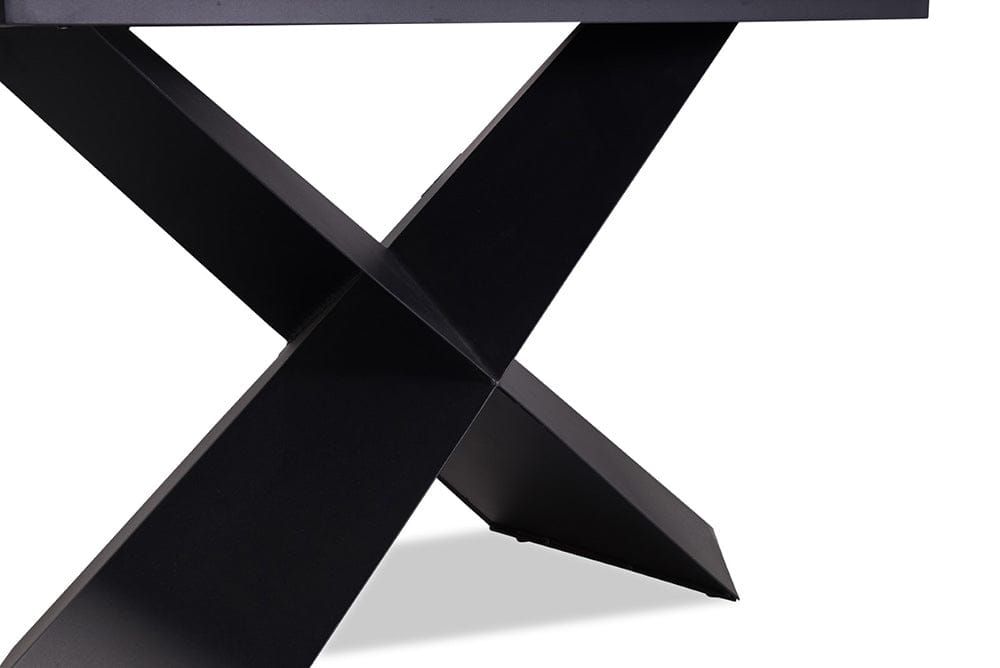 Furniture of America - Lenvik Dining Table in Black/White - FM3700BK-T-TABLE View 6