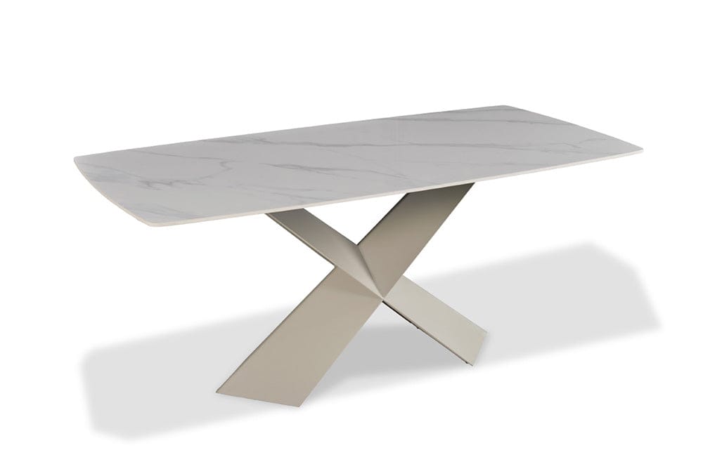 Furniture of America - Lenvik Dining Table in Brown/White - FM3700BR-T-TABLE View 5