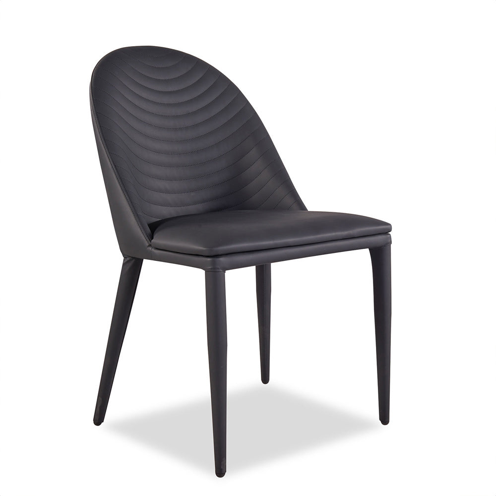 Furniture of America - Lenvik Side Chair Set of 2 in Black/White - FM3700BK-SC-2PK View 1
