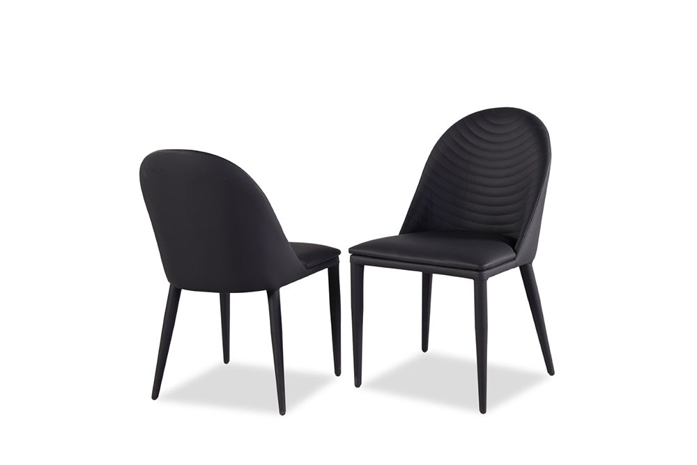 Furniture of America - Lenvik Side Chair Set of 2 in Black/White - FM3700BK-SC-2PK View 2