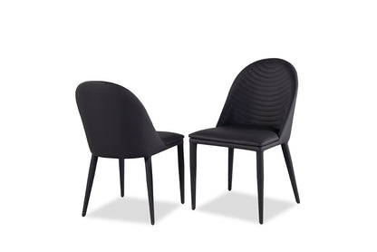 Furniture of America - Lenvik Side Chair Set of 2 in Black/White - FM3700BK-SC-2PK View 2