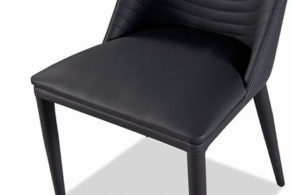 Furniture of America - Lenvik Side Chair Set of 2 in Black/White - FM3700BK-SC-2PK View 5