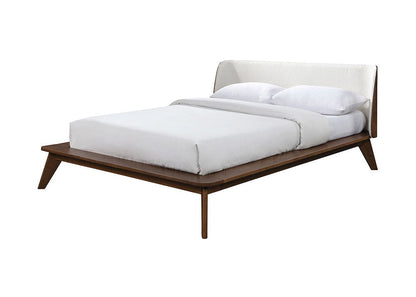 Furniture of America - Lenzburg Queen Bed in Walnut/Beige - FM7223WN-Q-BED View 2