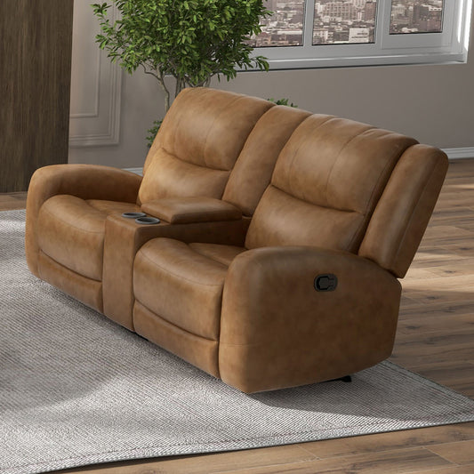 Furniture of America - Leolinus Loveseat in Brown - CM9989BR-LV-M View 1