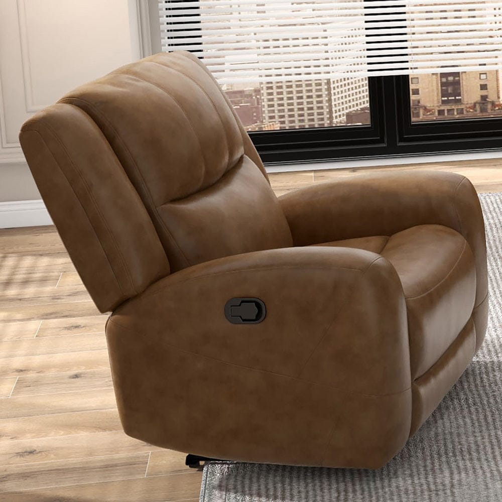Furniture of America - Leolinus Recliner in Brown - CM9989BR-CH-M View 1