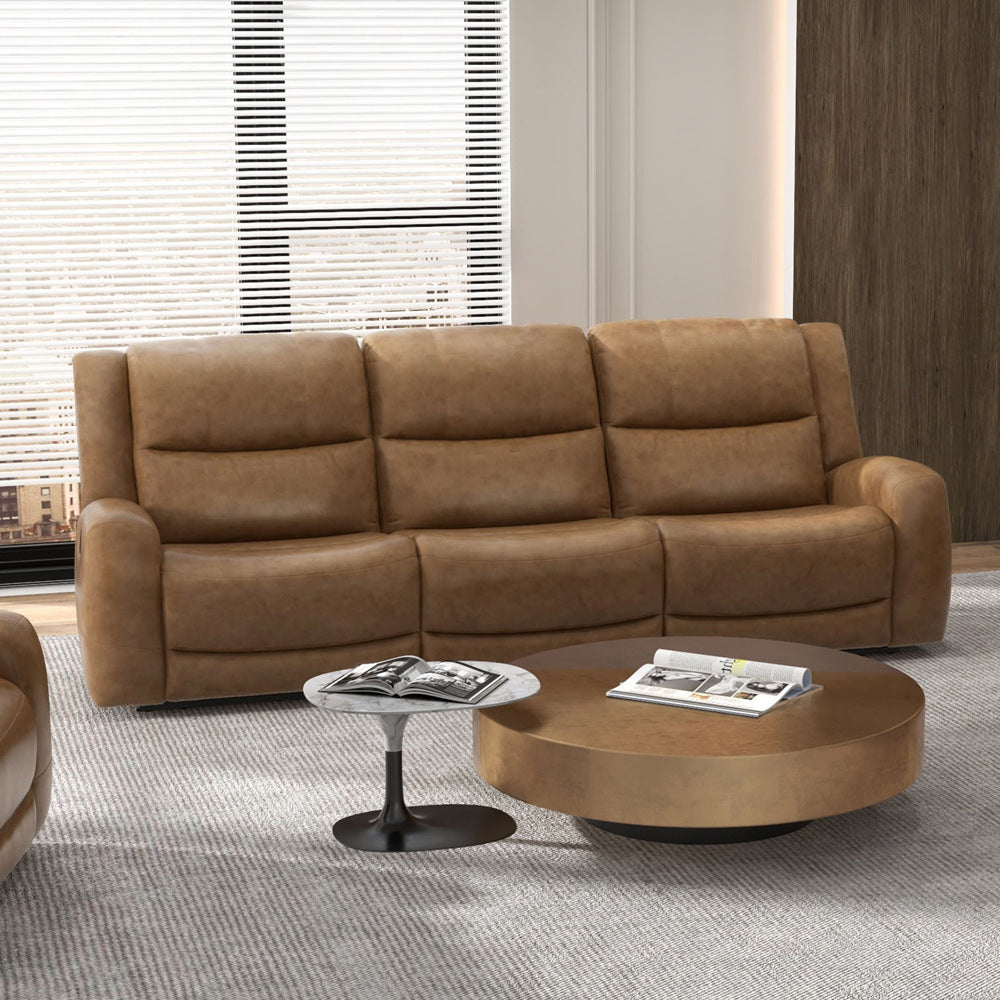 Furniture of America - Leolinus Sofa + Loveseat in Brown - CM9989BR-M-2PC View 2