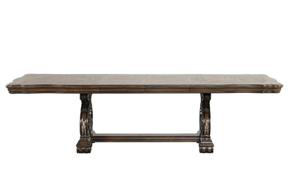 Furniture of America - Leovanni - 6 Pc. Dining Table Set (2AC+4SC) - FM31003DB-T-7PC view 3
