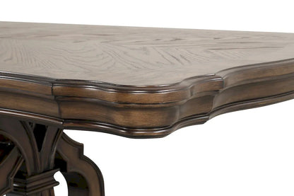 Furniture of America - Leovanni - 6 Pc. Dining Table Set (2AC+4SC) - FM31003DB-T-7PC view 6