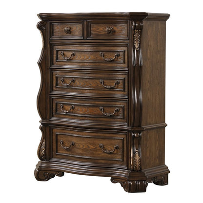 Furniture of America - Leovanni Chest in Dark Brown - FM70003DB-C View 3