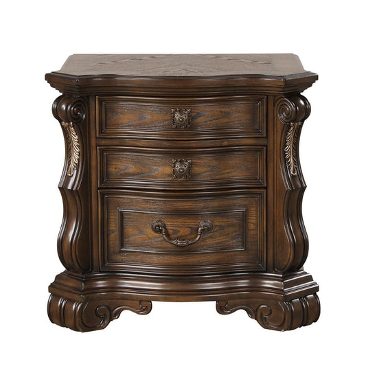 Furniture of America - Leovanni Nightstand W/ USB A-C in Dark Brown - FM70003DB-N view 2