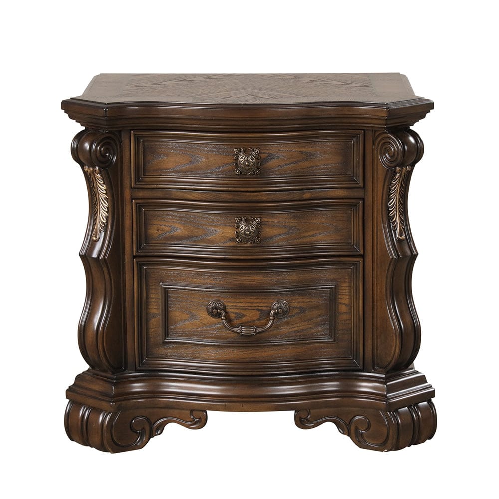 Furniture of America - Leovanni Nightstand W/ USB A-C in Dark Brown - FM70003DB-N View 3