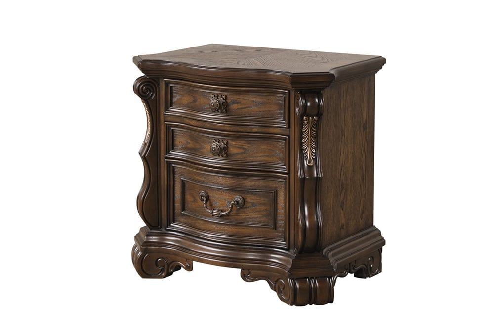 Furniture of America - Leovanni Nightstand W/ USB A-C in Dark Brown - FM70003DB-N View 4