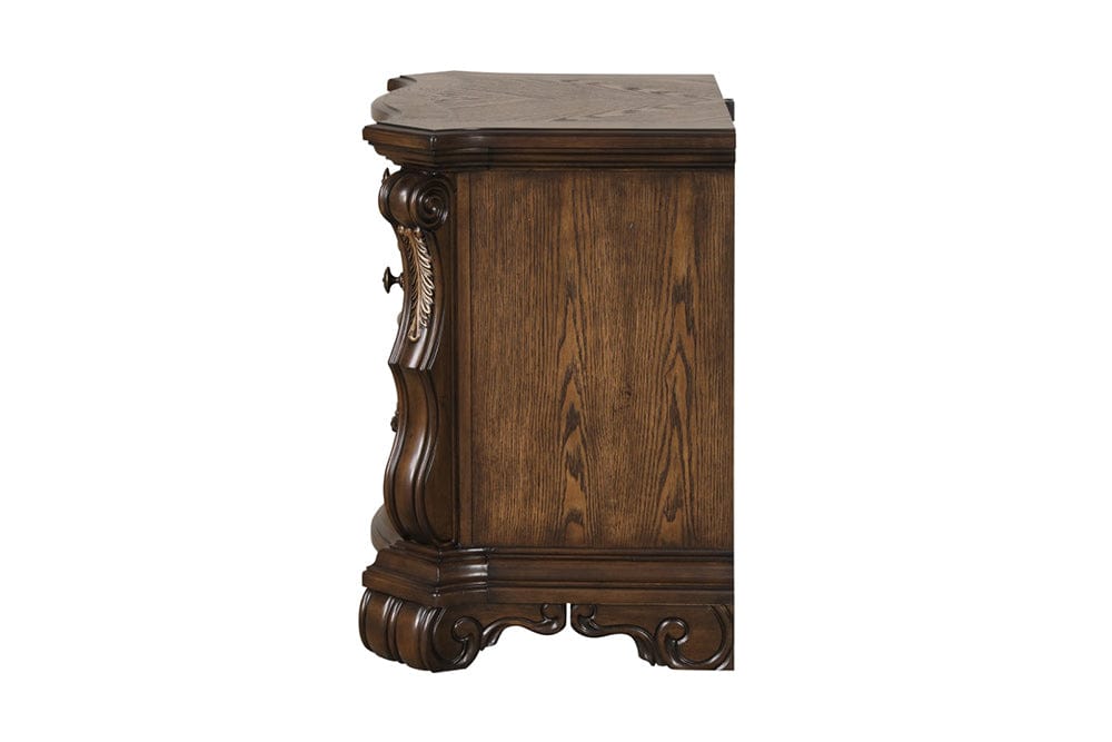 Furniture of America - Leovanni Nightstand W/ USB A-C in Dark Brown - FM70003DB-N View 5