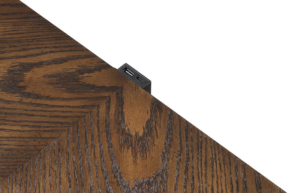 Furniture of America - Leovanni Nightstand W/ USB A-C in Dark Brown - FM70003DB-N View 7