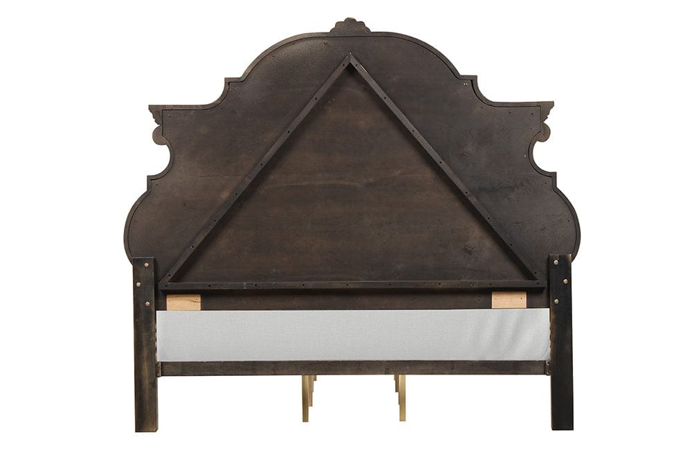 Furniture of America - Leovanni Queen Panel Bed in Dark Brown - FM70003DB-Q-W-BED View 4