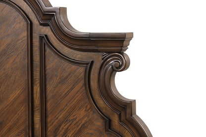 Furniture of America - Leovanni Queen Panel Bed in Dark Brown - FM70003DB-Q-W-BED View 5