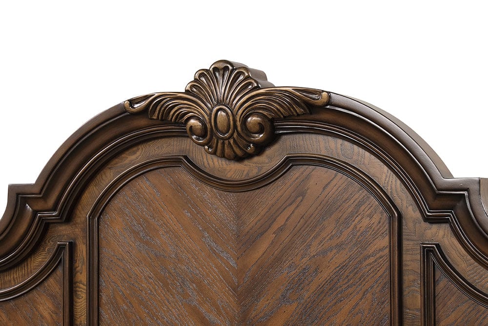 Furniture of America - Leovanni Queen Panel Bed in Dark Brown - FM70003DB-Q-W-BED View 6