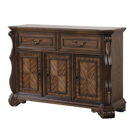 Furniture of America - Leovanni Sideboard in Dark Brown - FM31003DB-SV View 1