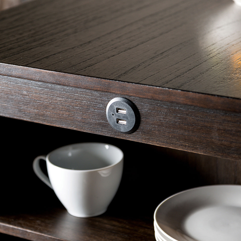 Furniture of America - Lescles 3 Pc. Counter Ht. Table Set in Dark Cherry - FM3423CH-PT-3PK View 4