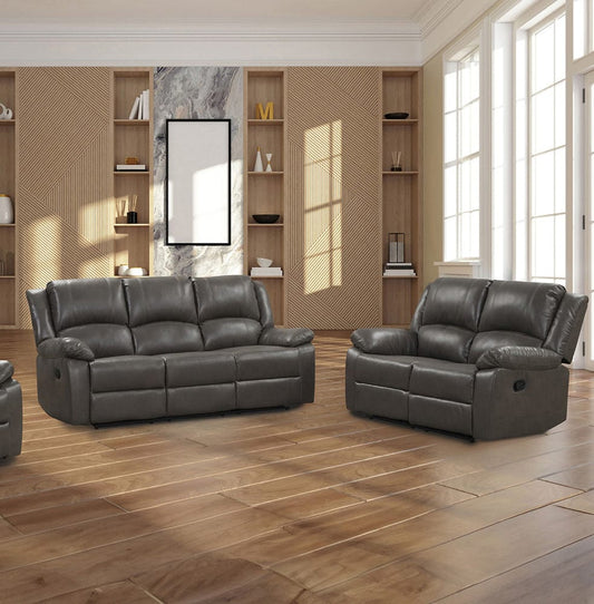 Furniture of America - Letha Sofa + Loveseat in Gray - NX6008GY-2PC View 1