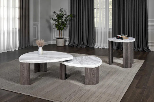 Furniture of America - Levis - Nesting Cocktail Table - FM44006GY-CN view 2