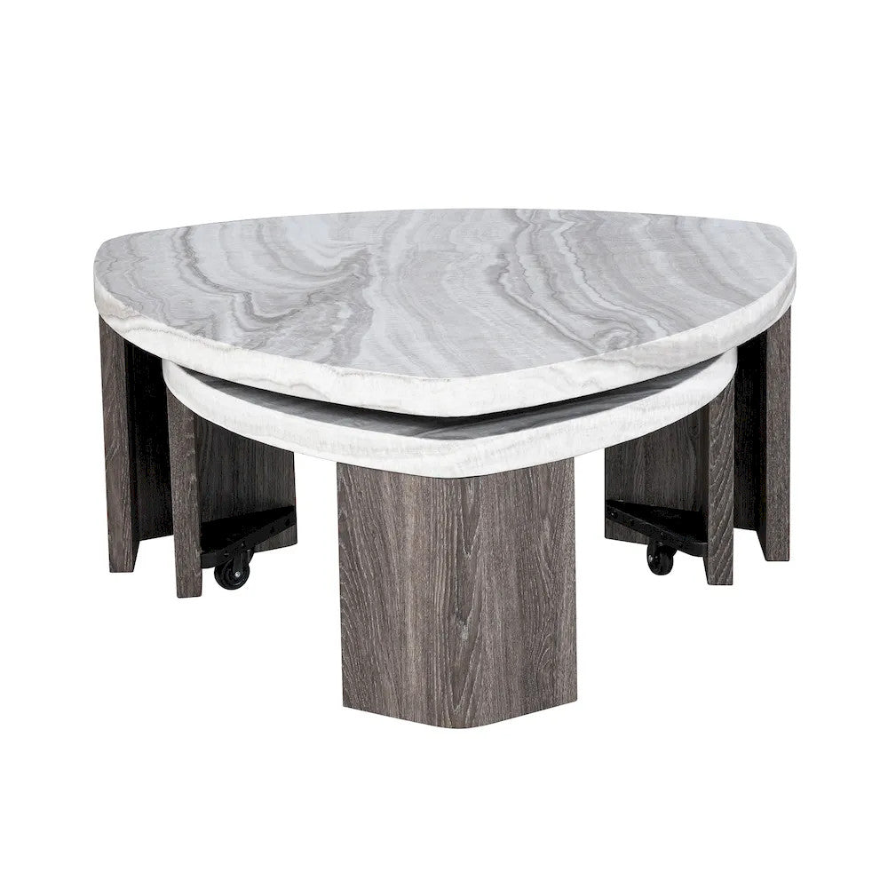 Furniture of America - Levis - Nesting Cocktail Table - FM44006GY-CN view 4