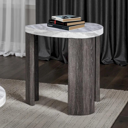 Furniture of America - Levis - Triangle End Table - FM44006GY-E view 1