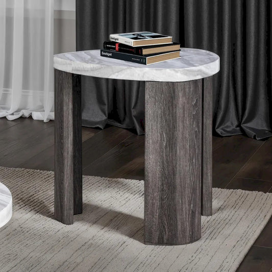 Furniture of America - Levis - Triangle End Table - FM44006GY-E view 1