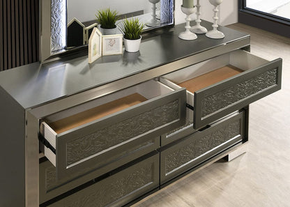 Furniture of America - Leyland Dresser in Dark Gray - FM7252DG-D View 3