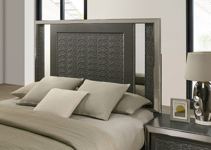 Furniture of America - Leyland Queen Bed in Dark Gray - FM7252DG-Q-BED View 4