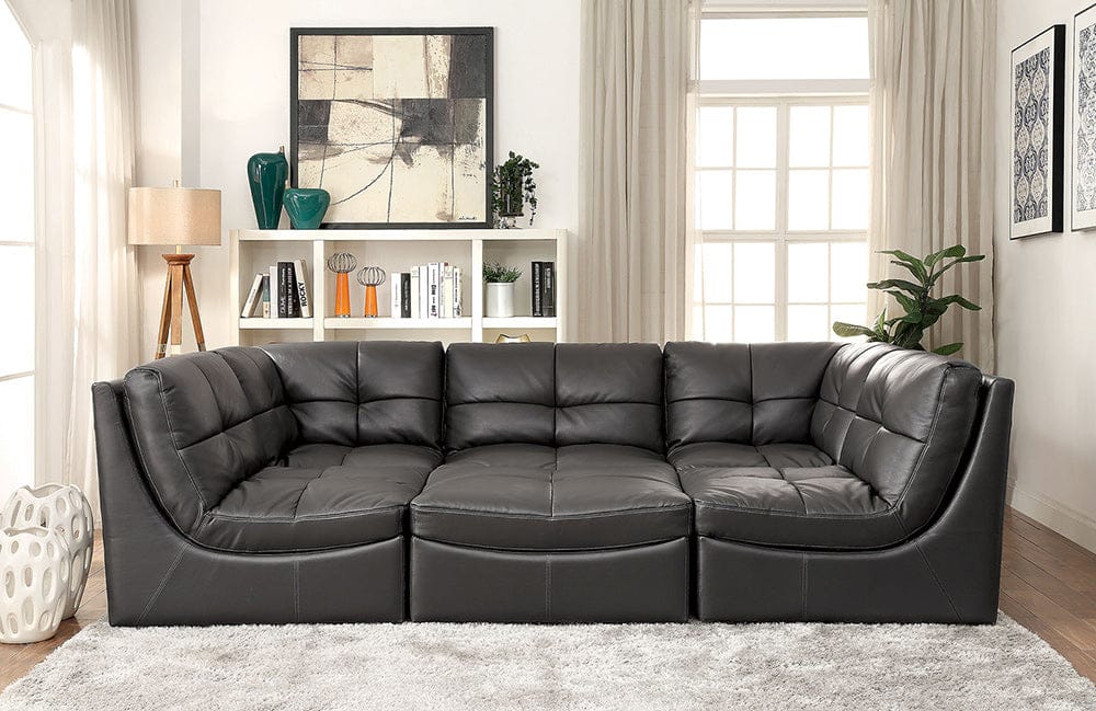 Furniture of America - Libbie 6 Pc. Modular Seating Set in Gray - CM6456-SET View 2