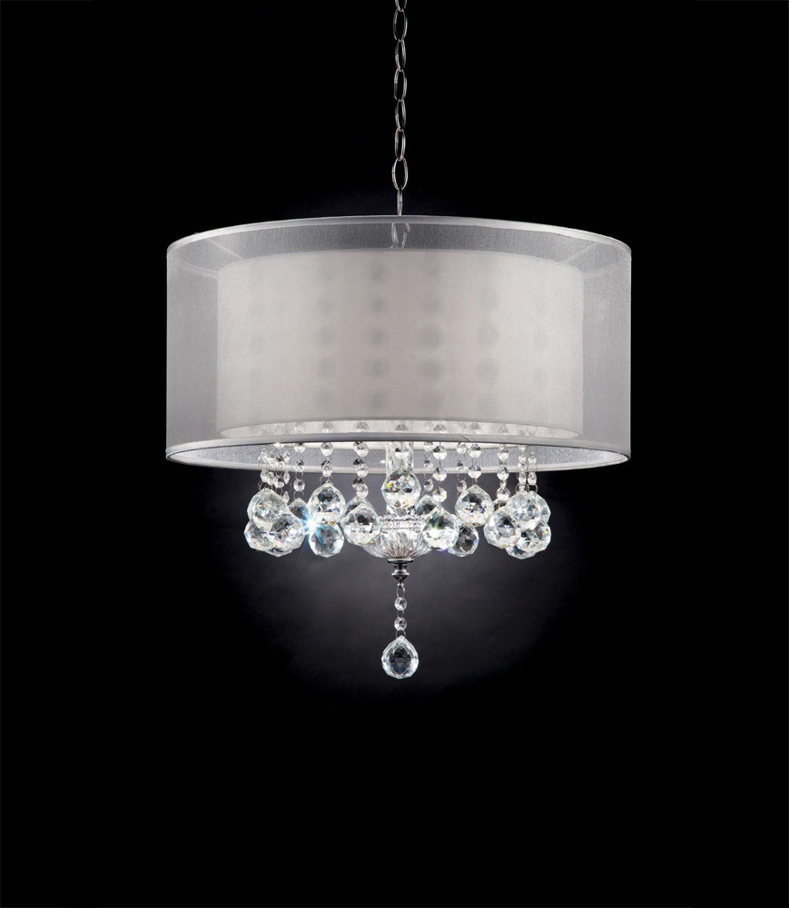 Furniture of America - Lila 19"H Ceiling Lamp in Silver - L9149H View 1