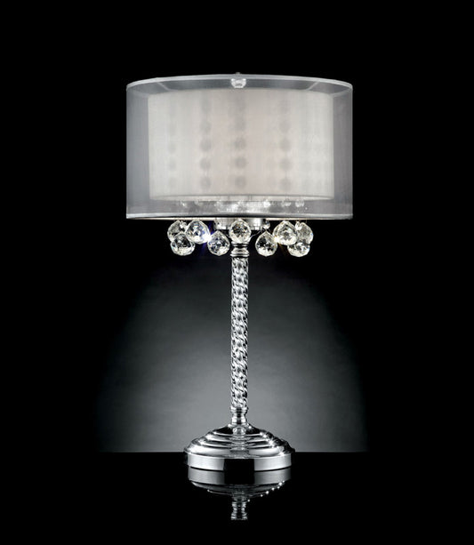 Furniture of America - Lila 30"H Table Lamp in Silver - L9149T View 1