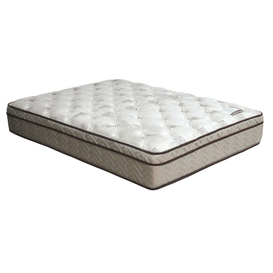 Furniture of America - Lilium 13" Euro Pillow Top Mattress, Twin in White/Brown - DM318T-M View 1