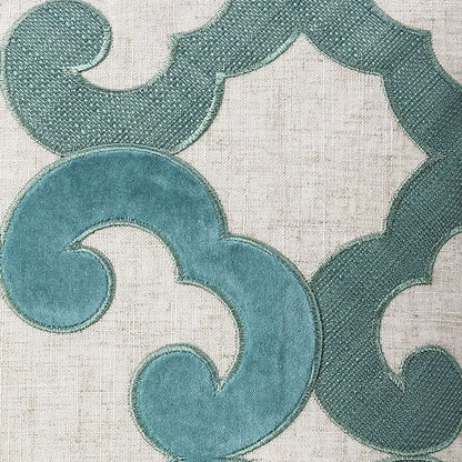 Furniture of America - Lily 20" X 20" Pillow Set of 2 in Beige/Teal - PL8005-2PK View 2