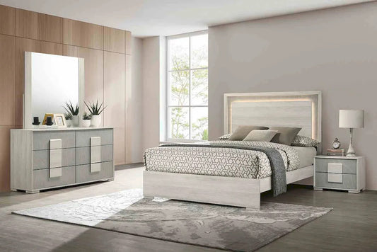 Furniture of America - Lincolt - 3 Pc. Queen Bedroom Set - FM7201WH-Q-4PC view 1