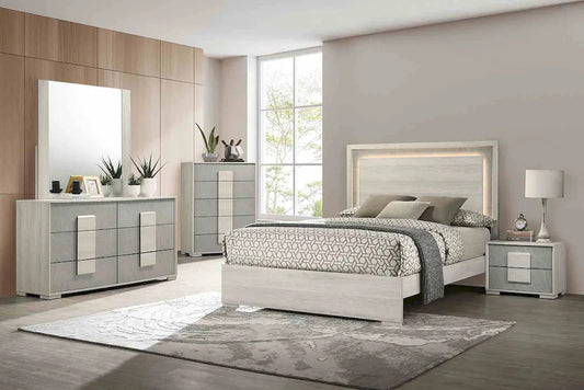 Furniture of America - Lincolt - 4 Pc. Queen Bedroom Set w/ Chest - FM7201WH-Q-5PC-CHEST view 1