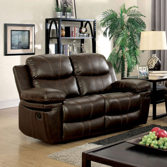 Furniture of America - Listowel Loveseat in Brown - CM6992-LV View 1
