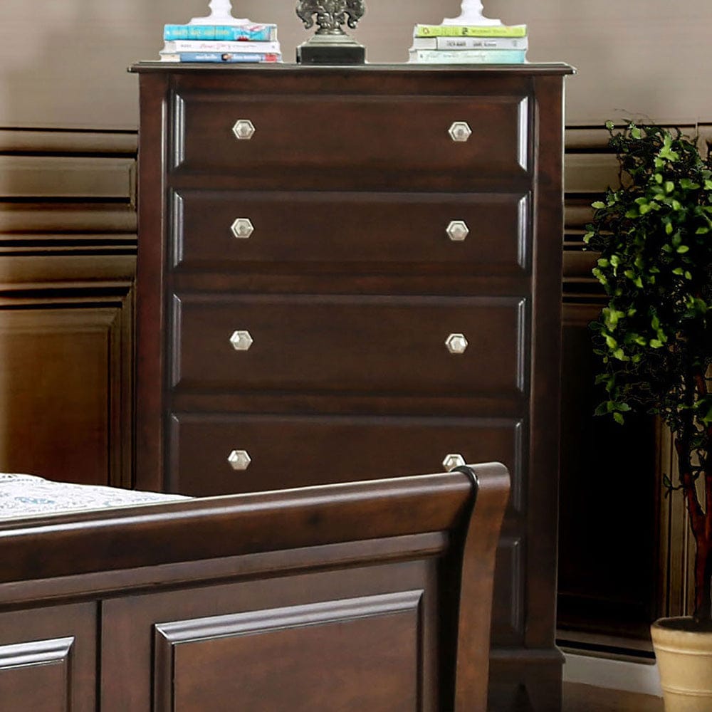 Furniture of America - Litchville Chest in Brown Cherry - CM7383C View 2