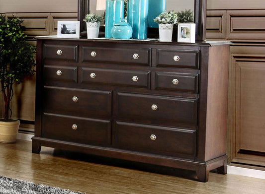 Furniture of America - Litchville Dresser in Brown Cherry - CM7383D View 1