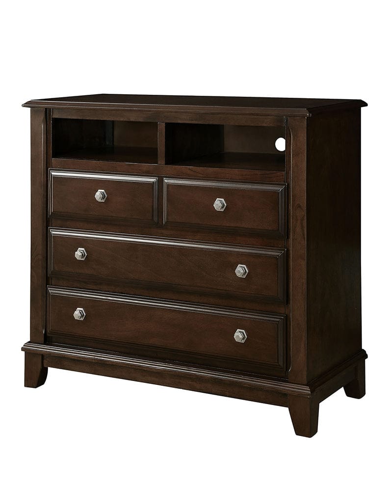 Furniture of America - Litchville Media Chest in Brown Cherry - CM7383TV View 2