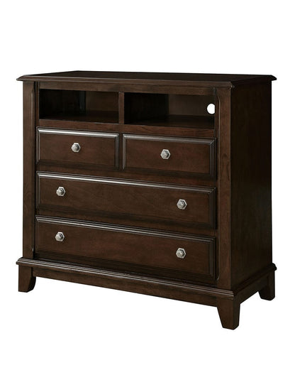 Furniture of America - Litchville Media Chest in Brown Cherry - CM7383TV View 2