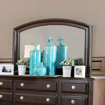 Furniture of America - Litchville Mirror in Brown Cherry - CM7383M View 1